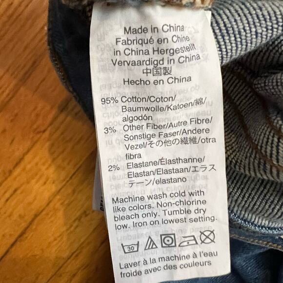 Madewell Jeans Womens 26 Cali Demi Boot Blue Denim Raw Hem - Picture 7 of 12